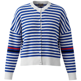 Load image into Gallery viewer, Ladies Chevron Stripped Thin Knit Cardigan
