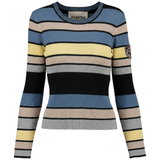 Load image into Gallery viewer, Ladies Striped Milange Sweater
