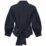 Load image into Gallery viewer, Ladies Cotton Satin Wrap Blouse
