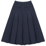 Load image into Gallery viewer, Pleated Midi Cotton Skirt
