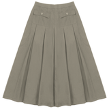 Load image into Gallery viewer, Pleated Midi Cotton Skirt
