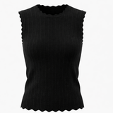 Load image into Gallery viewer, Crepe Designed Knit Vest
