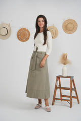 Load image into Gallery viewer, Ladies Stitching Pocket Skirt
