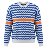 Load image into Gallery viewer, Ladies Chevron Stripped Thin Knit Sweater
