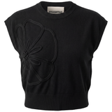 Load image into Gallery viewer, Ladies Cropped Applique Knit Vest
