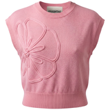 Load image into Gallery viewer, Ladies Cropped Applique Knit Vest
