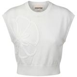 Load image into Gallery viewer, Ladies Cropped Applique Knit Vest
