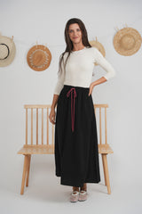 Load image into Gallery viewer, Ladies Copper Tencel Maxi Skirt
