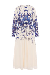 Load image into Gallery viewer, Ladies Midi Waisted Floral Dress
