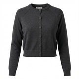 Load image into Gallery viewer, Ladies Cropped Shimmer Cardigan
