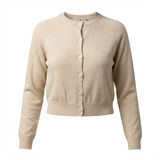 Load image into Gallery viewer, Ladies Cropped Shimmer Cardigan
