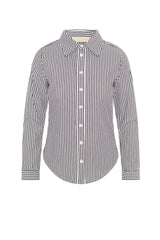 Load image into Gallery viewer, Ladies Striped Emblem Shirt
