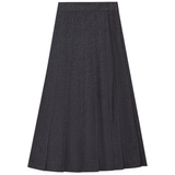 Load image into Gallery viewer, Ladies Pleated Stretch Denim Skirt
