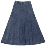 Load image into Gallery viewer, Ladies Mineral Wash Panel Maxi Skirt

