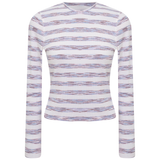 Load image into Gallery viewer, Ladies Striped V Neck Tee
