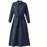 Load image into Gallery viewer, Ladies Cotton Midi Wrap Dress
