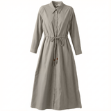 Load image into Gallery viewer, Ladies Cotton Midi Wrap Dress
