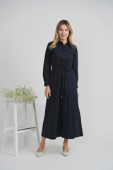 Load image into Gallery viewer, Ladies Cotton Midi Wrap Dress
