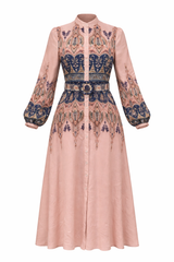 Load image into Gallery viewer, Ladies Cotton Midi Printed Dress
