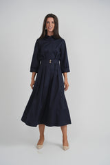 Load image into Gallery viewer, Ladies Cotton Midi Wrap Dress
