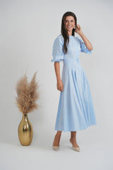 Load image into Gallery viewer, Ladies Midi Double Belt Dress
