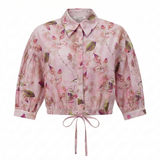 Load image into Gallery viewer, Ladies Linen Printed Blouse

