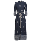 Load image into Gallery viewer, Ladies Printed Linen Maxi Dress
