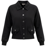 Load image into Gallery viewer, Ladies Cropped Cotton Bomber Jacket
