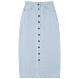 Load image into Gallery viewer, Ladies Cotton Maxi Button Skirt
