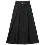 Load image into Gallery viewer, Ladies Denim Maxi Belt Skirt With Pocket
