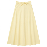 Load image into Gallery viewer, Ladies Linen Midi Belt Skirt
