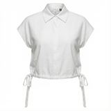 Load image into Gallery viewer, Ladies Cropped Linen Top
