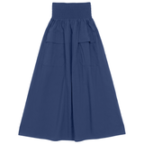 Load image into Gallery viewer, Ladies Midi Smocked Pocket Skirt
