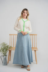 Load image into Gallery viewer, Ladies Cropped Knit Cardigan
