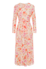 Load image into Gallery viewer, Ladies Printed Chiffon Tie Dress

