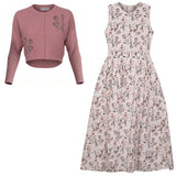 Load image into Gallery viewer, Ladies Printed Cotton Cardigan Set
