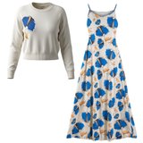 Load image into Gallery viewer, Ladies Printed Satin Jumper Sweater Top
