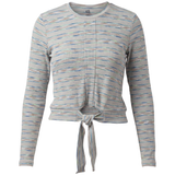 Load image into Gallery viewer, Ladies Striped Tie Tee
