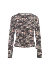 Load image into Gallery viewer, Ladies Floral Bungee V Neck Top
