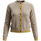 Load image into Gallery viewer, Ladies Contrast Cropped Cardigan
