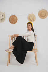 Load image into Gallery viewer, Ladies Maxi A Line Linen Skirt
