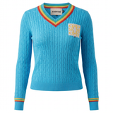 Load image into Gallery viewer, Ladies V Neck V Neck Cable Sweater
