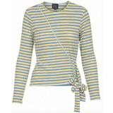 Load image into Gallery viewer, Ladies Striped Wrap Tee
