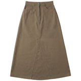 Load image into Gallery viewer, Ladies Maxi Mineral Wash Godet Skirt
