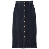 Load image into Gallery viewer, Ladies Mineral Wash Button Down Ulla Maxi Skirt
