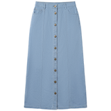 Load image into Gallery viewer, Ladies Mineral Wash Button Down Ulla Maxi Skirt

