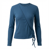 Load image into Gallery viewer, Ladies Ribbed Wrap Tee
