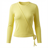 Load image into Gallery viewer, Ladies Ribbed Wrap Tee
