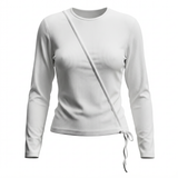 Load image into Gallery viewer, Ladies Ribbed Wrap Tee
