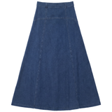 Load image into Gallery viewer, Ladies Maxi Denim Shaped Ulla Skirt
